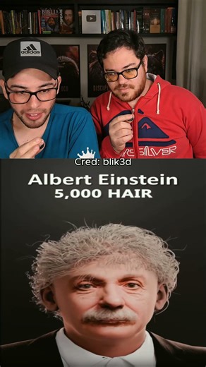 Albert Einstein saindo da CALVÍCIE #reactwills
