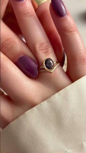 Purple Sapphire Engagement Rings