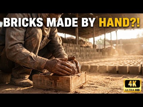 How Clay Bricks Are Made by Hand | Traditional Brick Factory Process (Full Documentary)