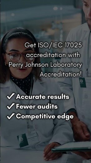 Get 17025 Accredited with PJLA!