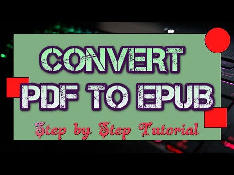 How to convert PDF to EPUB without losing format; files with pictures