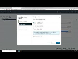 Creating a VMware vSphere Distributed Switch (vDS).