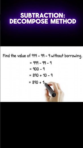 How to Calculate Faster than a Calculator - Mental Math Subtraction