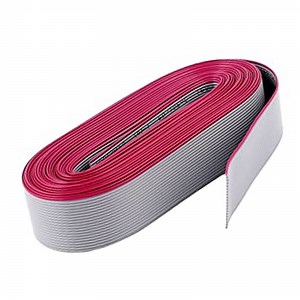 [Hot Item] 1.27mm 2.54mm Gray Flat Data Wire 10 14 16 20 26 30 34 40 50 60 Pin UL2651 PVC Signal Flat Ribbon Cable