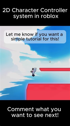 Roblox Studio Easy 2D Character Controller System 🎮 #roblox #gamedevblog #devlog #robloxstudio