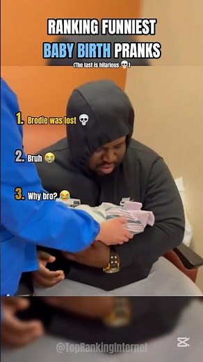 Ranking Funniest Baby Birth Pranks 😭