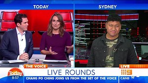 The Voice Australia Live Rounds are kicking off tonight! Chang Po Ching joined us to let us know how he’s preparing for his performance! #9Today | TODAY