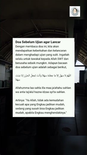 Doa sebelum ujian agar lancar #tka #ujian #doa #ikhtiar #jalurlangit #snbt #test
