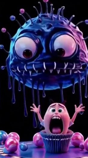 "Jelly Monster Barfs Candy Everywhere! 🤢🍬"
