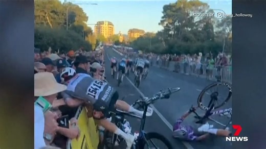 6.4K views · 9 comments | Event officials have ruled out a major inquiry into the crash at the Tour Down Under which left an interstate visitor with serious injuries. The premier and race director say it is a risk spectators take, but this year may have been more perilous than others. Download the 7NEWS app: 7news.link/7newsapp #7NEWS | 7NEWS Adelaide | Facebook