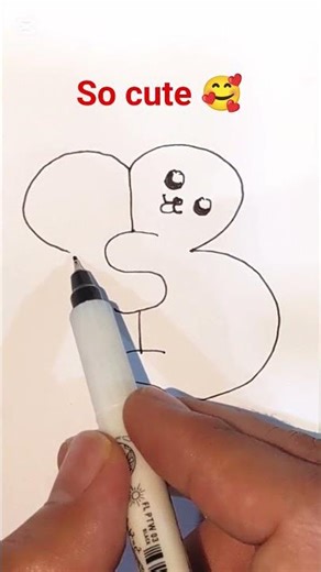 Cute Cats 😻 😻 drawing with letter S 😍. simple 😺 cat drawing.#catvideos #cat #cartoon #catsfanart