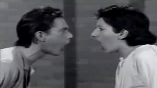 Cult Vault: Marina Abramovic and Ulay, “AAA AAA” (1978) Abramović and Ulay stand opposite of each other and make long sounds with their mouths open. Gradually, moving closer until eventually, they are yelling directly into each others open mouths. | Dazed and Confused Magazine