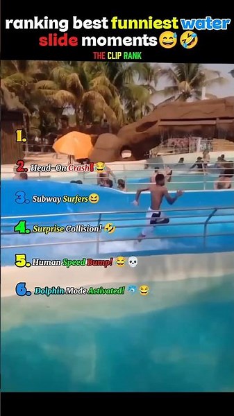 😂 Ranking Best Funniest Water Slide Moments 🌊💀 (Wait For #1)