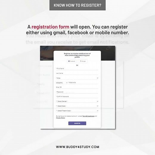 How to Register on Buddy4Study | Register with Buddy4Study