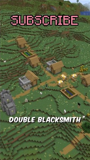 This Minecraft Seed Has 5 Villages and Double Blacksmiths! #Minecraft #MinecraftShorts #VillageSeed