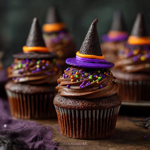 3.6K views · 35 reactions | 療 Sugar-Free Witch Hat Cupcakes...