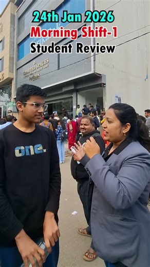Student reaction | 24 Jan shift 1st Morning shift | JEE Mains 2026 | Jee session 1 #jee2026
