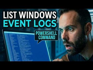 Windows Powershell Get-EventLog -ListLog Command | Powershell Tutorial for Beginners