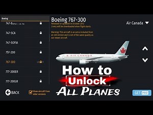 How To Unlock All Planes In Infinite Flight Simulator | Infinite Flight Simulator Mod Apk