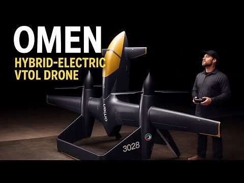 Anduril unveils Omen: a hybrid-electric tail-sitter VTOL