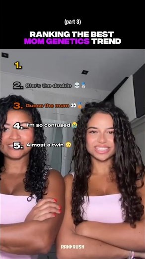 Unreal copy-paste! 😭 Ranking the best mom genetics trend part 3 #momgenetics #twins