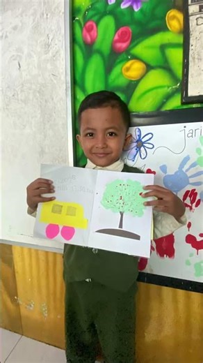 Membuat Bus sekolah dari #origami #aktivitasanak #temakendaraan