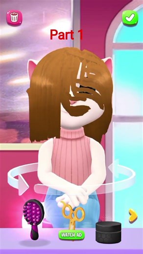 part1"Angel a new hair look😲🤧plz like for part2#subscribe #shorts #animation
