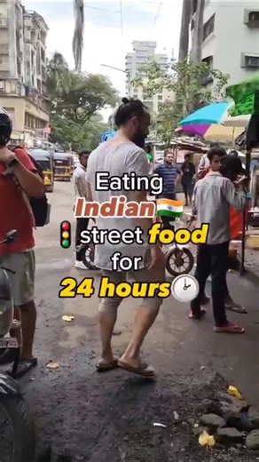 Kyle Paul on Instagram: "American eats Indian street food for 24 hours?!"