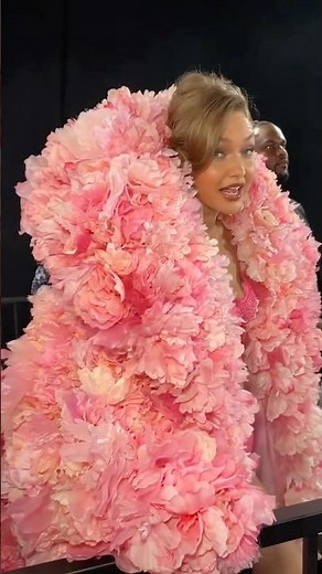 Gigi Hadid backstage at Victoria’s Secret Fashion Show 2025 in New York.