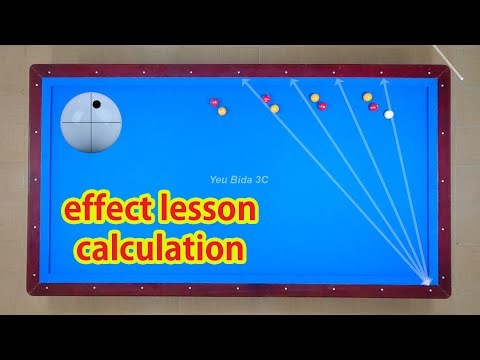 3Cushion billiards tutorial - System effect basics quick calculation