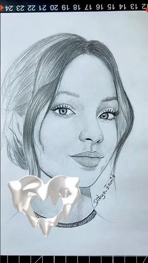 How to draw a woman's face with a pencil, easy for beginners