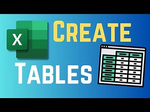 How To Make Tables In Excel Super Fast