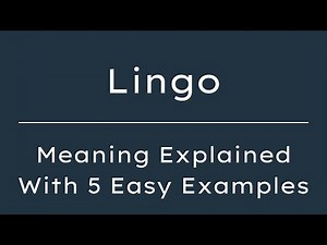 What Does Lingo Mean? Lingo Meaning in English With 5 Example Sentences
