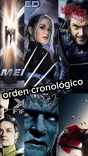 las películas de xmen en orden cronológico #marvel #viralvideo #peliculas #xmen #wolverine