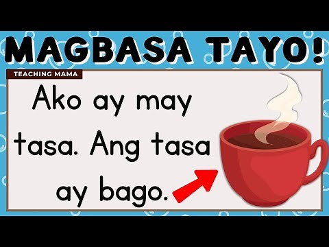 MAGBASA TAYO! | PAGSASANAY SA PAGBASA NG TAGALOG | UNANG HAKBANG SA PAGBASA | TEACHING MAMA