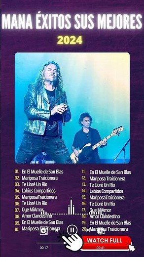 MANA ÉXITOS ~ Amor Clandestino ~ Sus Mejores Canciones MANA 30 Grandes Éxitos Inmortales Enganchados