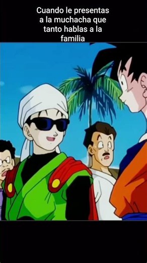 Gohan le presenta a Videl a Goku.