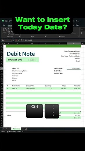 Insert Today’s Date in Excel Instantly ⚡