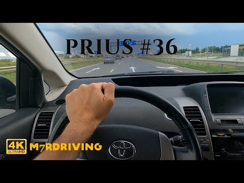 Sunny Day Prius Highway Driving | ASMR | 4K | Relaxing Car Sounds | No Talking No Music | For Sleep