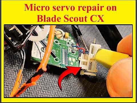 Micro Servo failed on OLD Blade Scout CX Helicopter. (Fix works on others too!) (2:37)