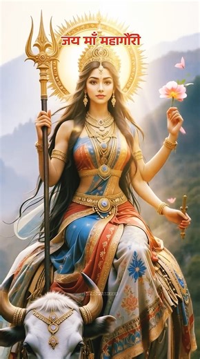 Navratri 🌺 | Mahagauri Maa | special whatsapp Navratri status | #navratri #bhaktistatus #maadurga