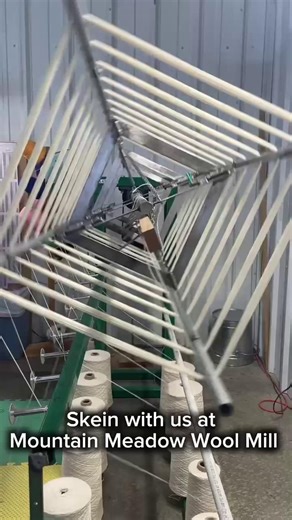 4.1K views · 98 reactions | Behind the scenes at the mill 淋—we transform freshly spun yarn into beautiful skeins, ready to bring your next project to life! #YarnLovers #MountainMeadowWool #BehindTheScenes #KnittersOfInstagram | Mountain Meadow Wool Mill | Facebook