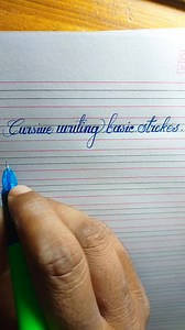 Cursive writing basic strokes | #handlettering #cursivewriting #fbreelsvideo | Pradip000