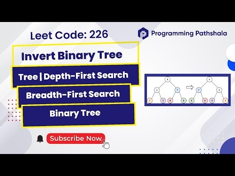 Easy Tree Coding: Mirror Image of a Tree | LeetCode Q. 226 Explained | Programming Pathshala