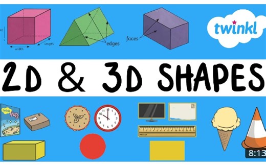 2D and 3D Shapes for Kids 图形—少儿英语教学