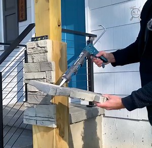 Faux Stone Pillars Made Easy | Andrew Thron Improvements | Facebook