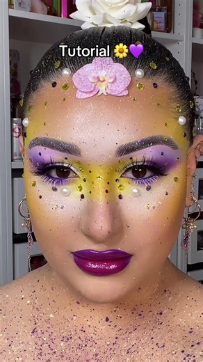 Orchid Makeup Tutorial: Creative Avant-Garde Look