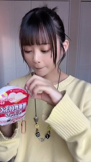 雪見大福一口チャレンジ！視覚過敏症の挑戦