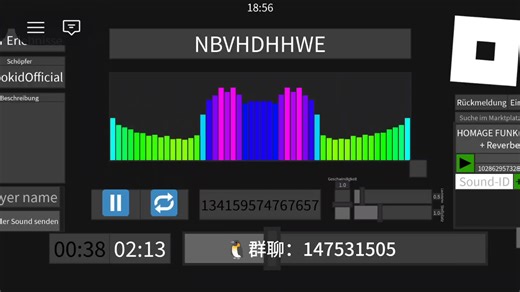 roblox音响代码 Lets Fun (DJ版)