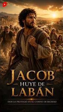 Jacob huyó de Labán confiando en la protección de Dios.🙏#Jacob #Labán #Biblia #HistoriasBíblicas #Fe
